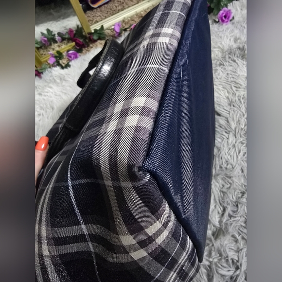 Burberrys Blue Label Blue & White House Check Tote (EUC)(COA) - Picture 11 of 14